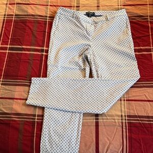 Cynthia Rowley Women’s Blue Patterned Chinos